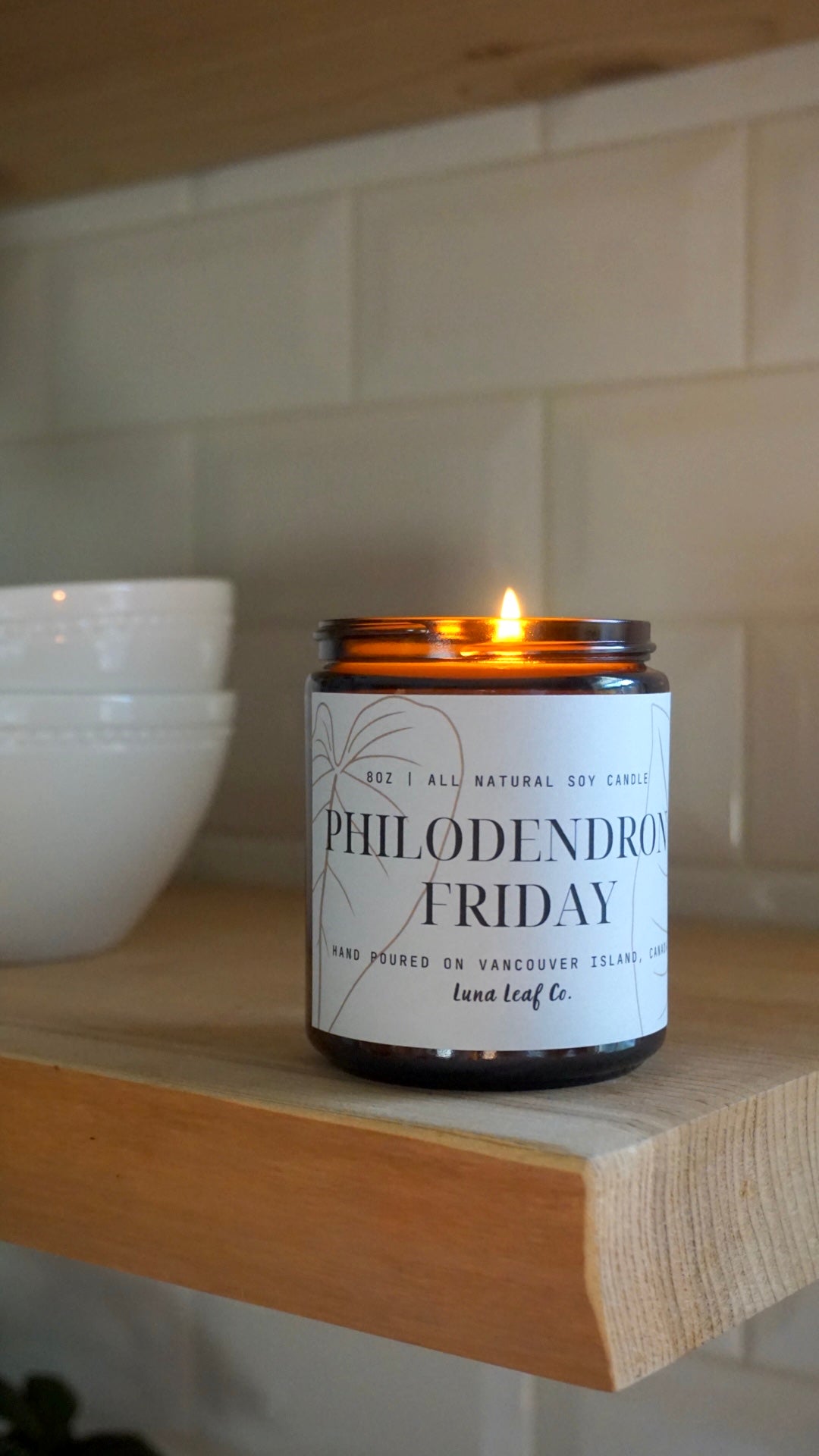 Philodendron Friday Soy Candle