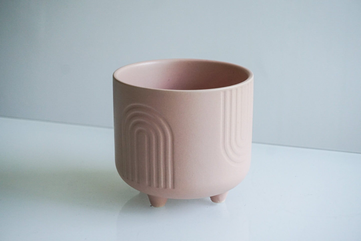 Peach Rainbow Footed Planter - 4.75" or 6"